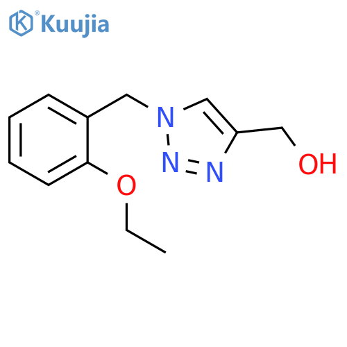 (1-(2-ethoxybenzyl)-1H-1,2,3-triazol-4-yl)methanol structure