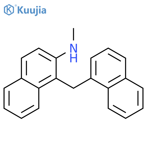 2-Naphthalenamine, N-methyl-1-(1-naphthalenylmethyl)- structure