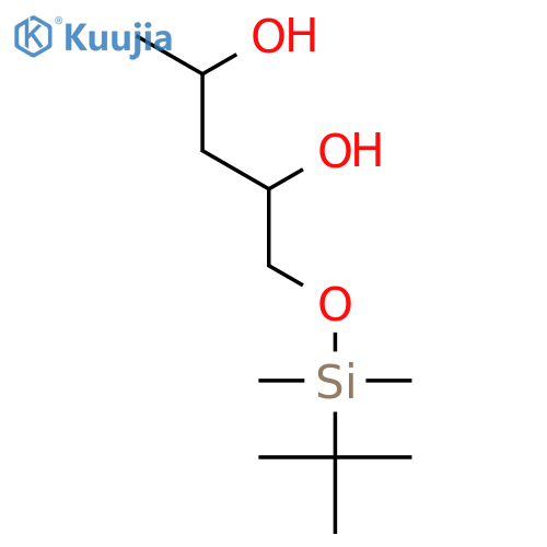 DL-threo-Pentitol, 1,3-dideoxy-5-O-[(1,1-dimethylethyl)dimethylsilyl]- structure