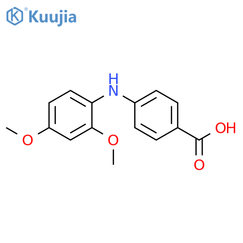 4-(2,4-dimethoxyphenyl)aminobenzoic acid structure