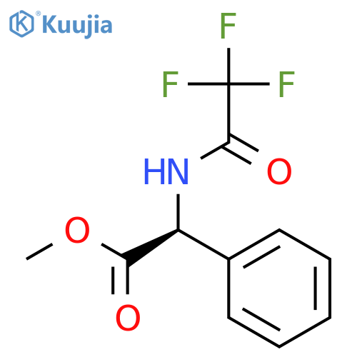Benzeneacetic acid, a-[(2,2,2-trifluoroacetyl)amino]-,methyl ester, (aS)- structure