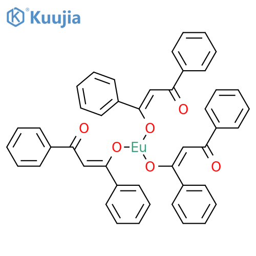 Europium,tris(1,3-diphenyl-1,3-propanedionato-kO1,kO3)-, (OC-6-11)- structure
