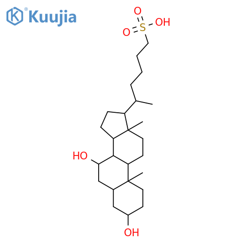 26,27-Dinorcholestane-25-sulfonicacid, 3,7-dihydroxy-, (3a,5b,7a)- (9CI) structure