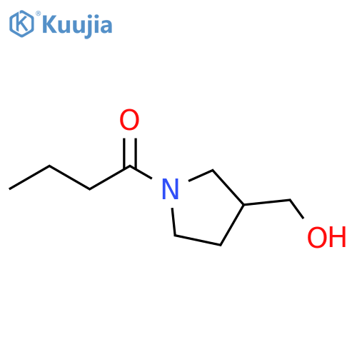 1-(3-(hydroxymethyl)pyrrolidin-1-yl)butan-1-one structure