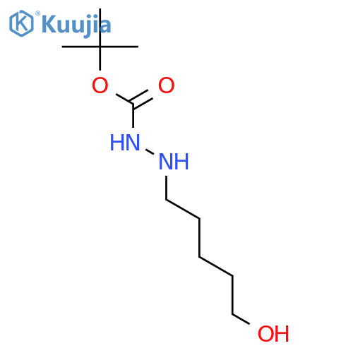 Hydrazinecarboxylicacid, 2-(5-hydroxypentyl)-, 1,1-dimethylethyl ester structure