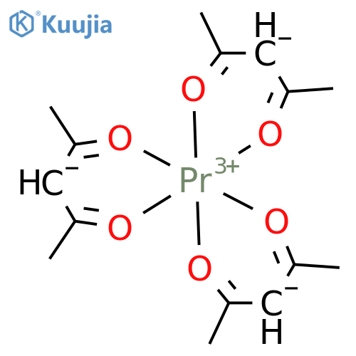4-Hydroxypent-3-en-2-one;(Z)-4-hydroxypent-3-en-2-one;praseodymium structure