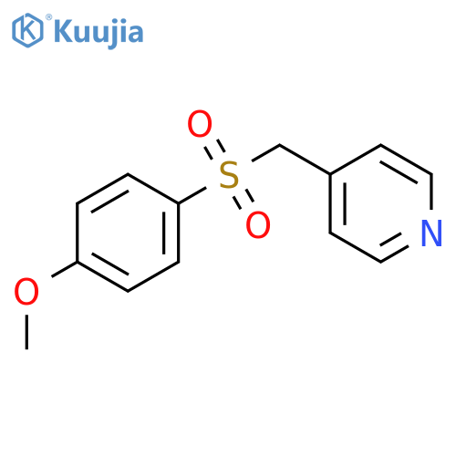Pyridine, 4-[[(4-methoxyphenyl)sulfonyl]methyl]- structure