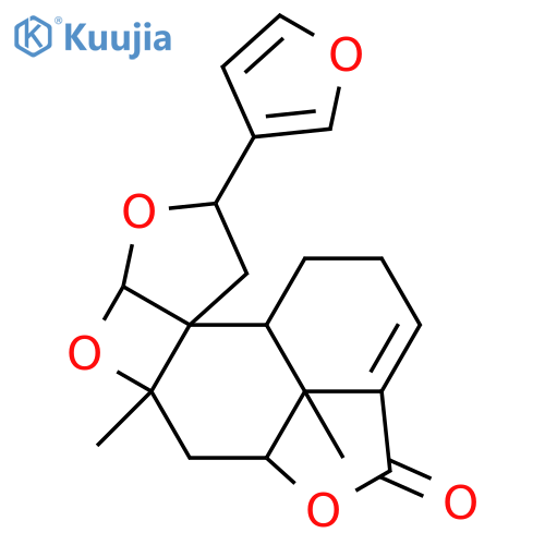 8,20:12,20:15,16-Triepoxy-3,13(16),14-clerodatrien-18,6-olide; (5α,6β,8β,12βH,20R)-form structure