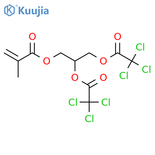 2-Propenoic acid, 2-methyl-, 2,3-bis[(trichloroacetyl)oxy]propyl ester structure