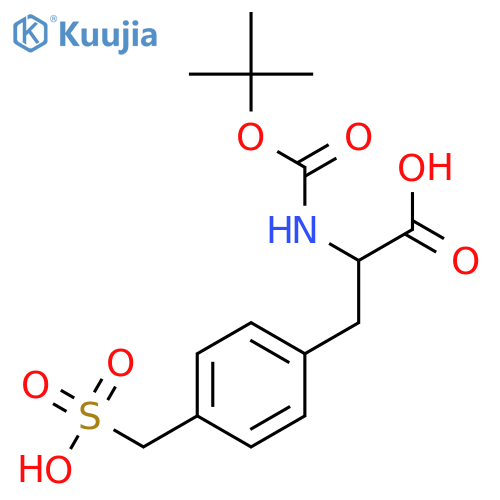 DL-Phenylalanine, N-[(1,1-dimethylethoxy)carbonyl]-4-(sulfomethyl)- structure