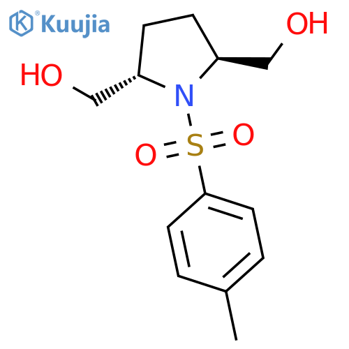 2,5-Pyrrolidinedimethanol, 1-[(4-methylphenyl)sulfonyl]-, (2S-trans)- structure