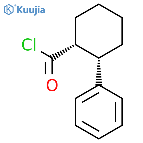 Cyclohexanecarbonyl chloride, 2-phenyl-, cis-(±)- structure