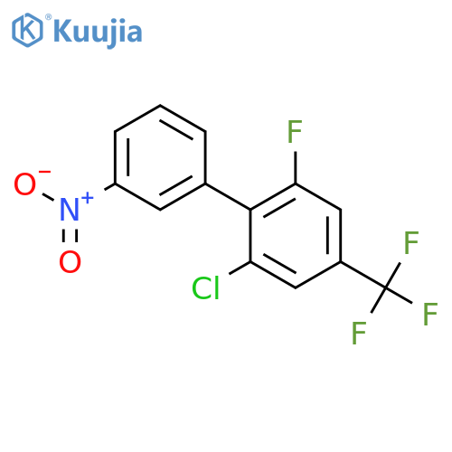 1,1'-Biphenyl, 2-chloro-6-fluoro-3'-nitro-4-(trifluoromethyl)- structure