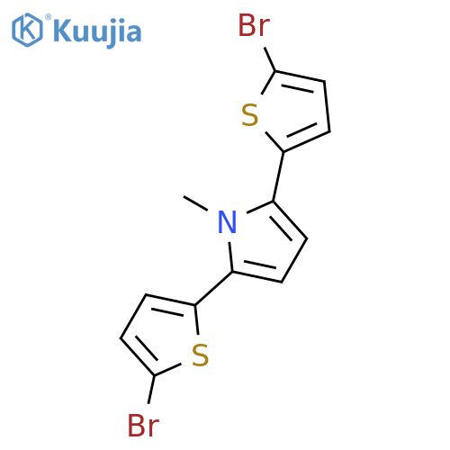 1H-Pyrrole, 2,5-bis(5-bromo-2-thienyl)-1-methyl- structure