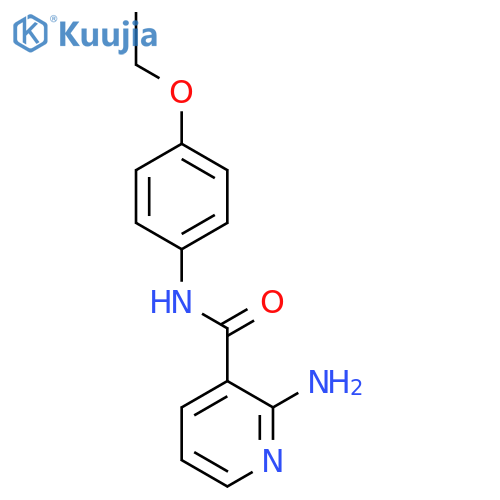 2-amino-N-(4-ethoxyphenyl)pyridine-3-carboxamide structure