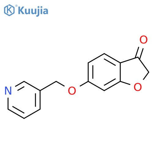 6-(pyridin-3-yl)methoxy-2,3-dihydro-1-benzofuran-3-one structure