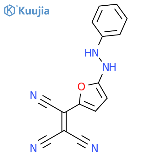 Ethenetricarbonitrile, [5-(2-phenylhydrazino)-2-furanyl]- structure