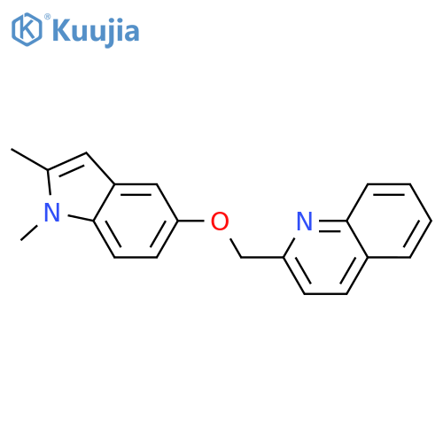 Quinoline, 2-[[(1,2-dimethyl-1H-indol-5-yl)oxy]methyl]- structure