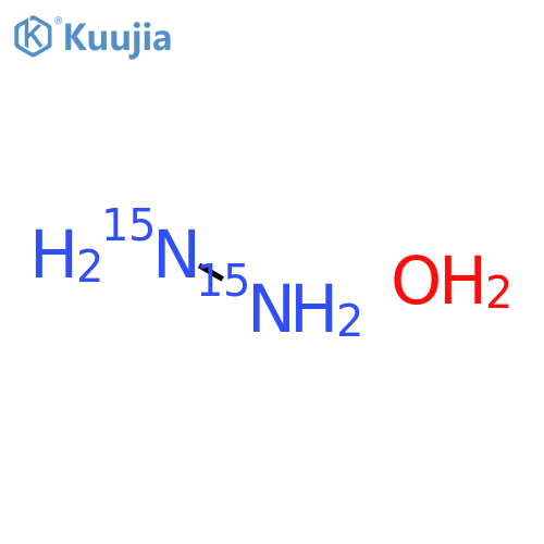 Hydrazine-15N2,monohydrate (9CI) structure