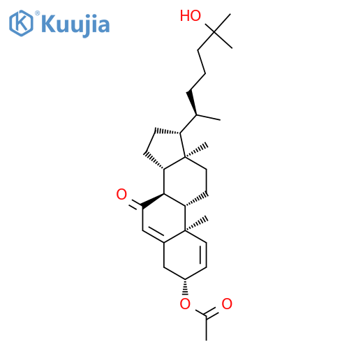 Cholesta-1,5-dien-7-one, 3-(acetyloxy)-25-hydroxy-, (3b)- structure