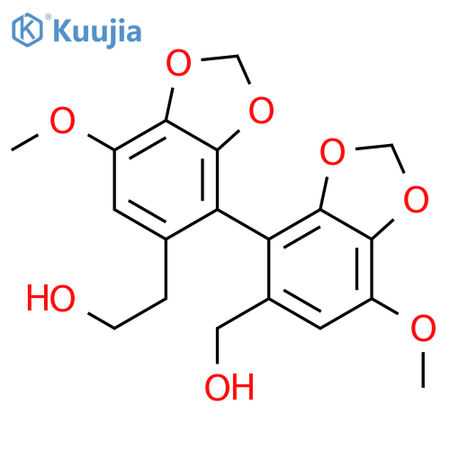 [4,4'-Bi-1,3-benzodioxole]-5-ethanol, 5'-(hydroxymethyl)-7,7'-dimethoxy- structure