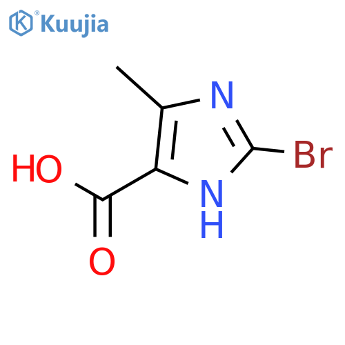 2-bromo-4-methyl-1H-Imidazole-5-carboxylic acid structure