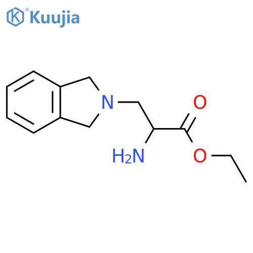 ethyl 2-amino-3-(2,3-dihydro-1H-isoindol-2-yl)propanoate structure