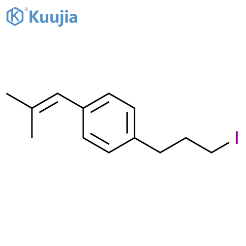 Benzene, 1-(3-iodopropyl)-4-(2-methyl-1-propenyl)- structure