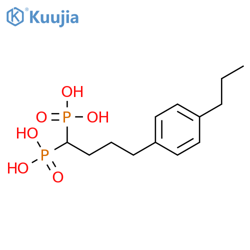 Phosphonic acid, [4-(4-propylphenyl)butylidene]bis- structure