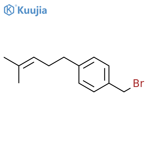 Benzene, 1-(bromomethyl)-4-(4-methyl-3-pentenyl)- structure