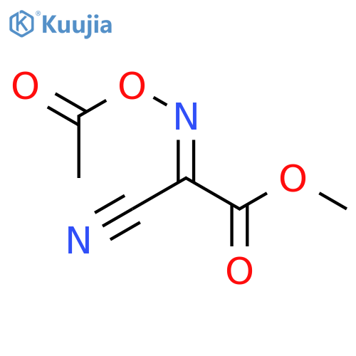 Acetic acid,2-[(acetyloxy)imino]-2-cyano-, methyl ester structure