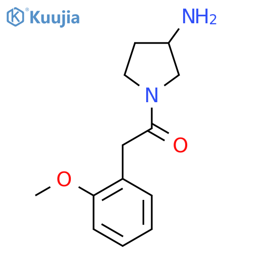 1-(3-Aminopyrrolidin-1-yl)-2-(2-methoxyphenyl)ethan-1-one structure
