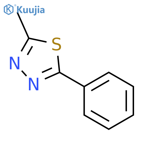 1,3,4-Thiadiazole,2-methyl-5-phenyl- structure