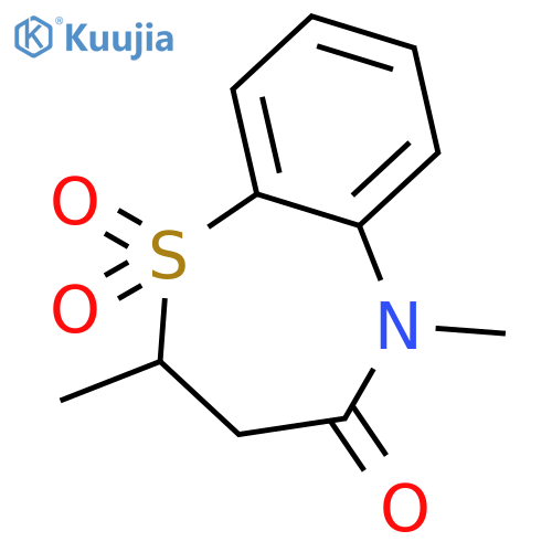 2,5-dimethyl-2,3,4,5-tetrahydro-1lambda6,5-benzothiazepine-1,1,4-trione structure