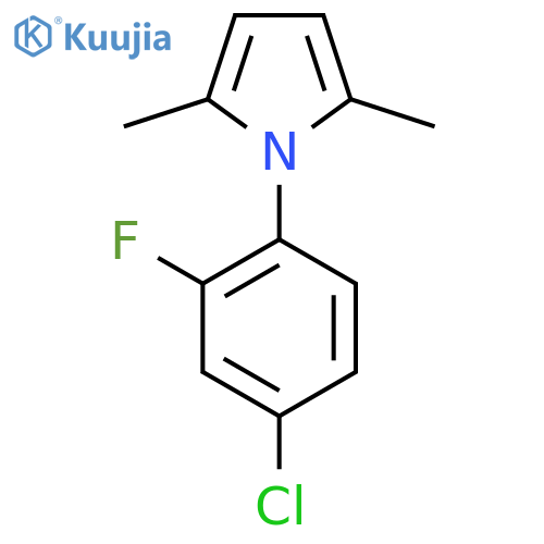 1-(4-Chloro-2-fluorophenyl)-2,5-dimethyl-1H-pyrrole structure