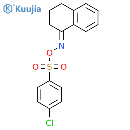 1(2H)-Naphthalenone, 3,4-dihydro-, O-[(4-chlorophenyl)sulfonyl]oxime structure