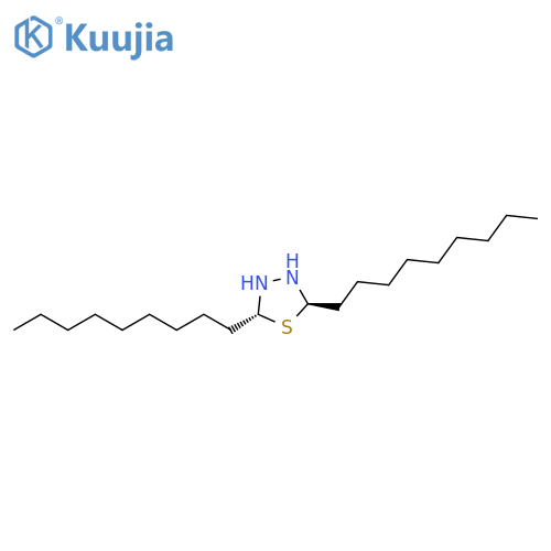 1,3,4-Thiadiazolidine, 2,5-dinonyl-, trans- structure