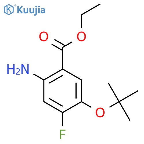 Ethyl 2-amino-5-(tert-butoxy)-4-fluorobenzoate structure