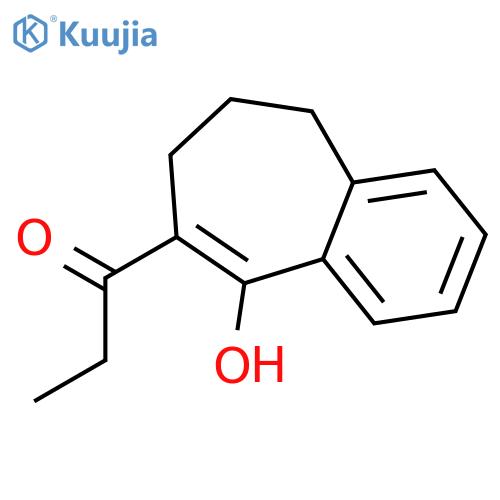 1-Propanone, 1-(6,7-dihydro-9-hydroxy-5H-benzocyclohepten-8-yl)- structure
