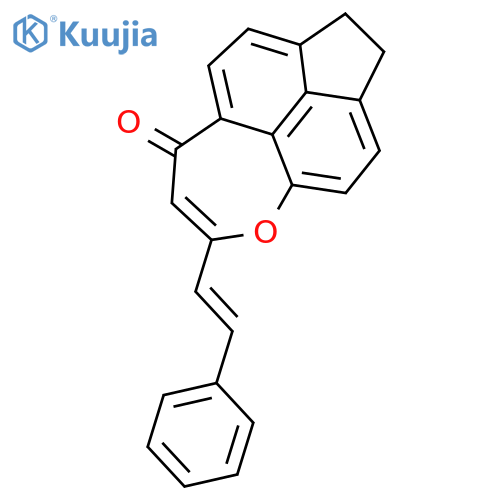 4H-Acenaphth[5,6-bc]oxepin-4-one, 7,8-dihydro-2-(2-phenylethenyl)- structure