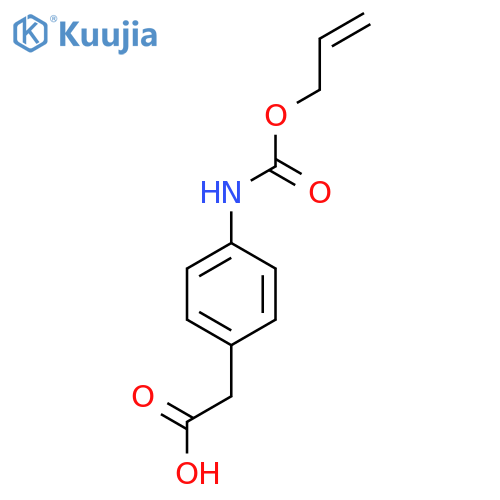 2-(4-{(prop-2-en-1-yloxy)carbonylamino}phenyl)acetic acid structure