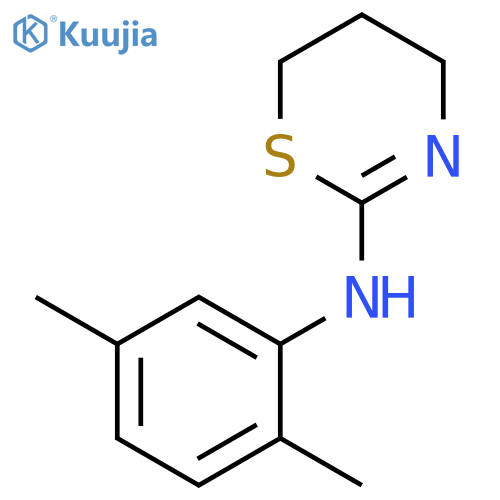 N-(2,5-dimethylphenyl)-5,6-dihydro-4H-1,3-thiazin-2-amine structure