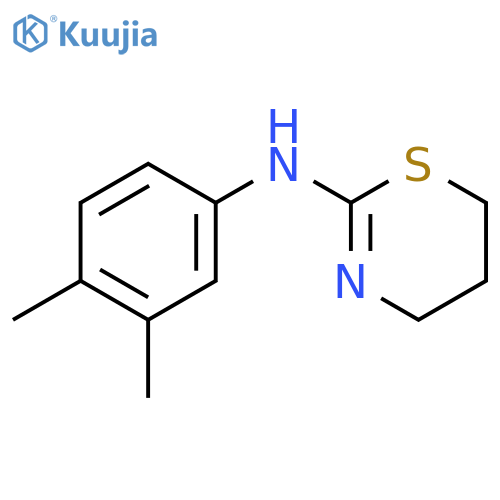 (5,6-Dihydro-4H-[1,3]thiazin-2-yl)-(3,4-dimethyl-phenyl)-amine structure