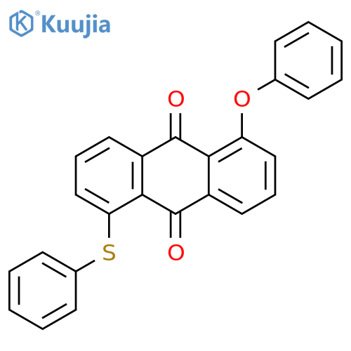 9,10-Anthracenedione, 1-phenoxy-5-(phenylthio)- structure
