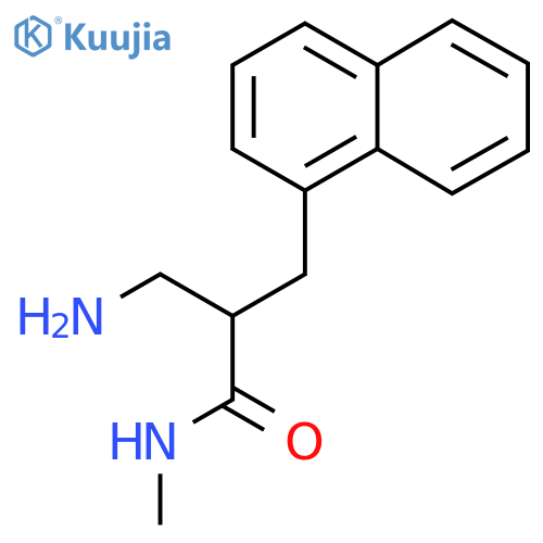 3-amino-N-methyl-2-(naphthalen-1-yl)methylpropanamide structure