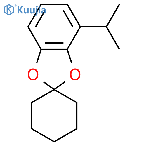 Spiro[1,3-benzodioxole-2,1'-cyclohexane], 4-(1-methylethyl)- structure