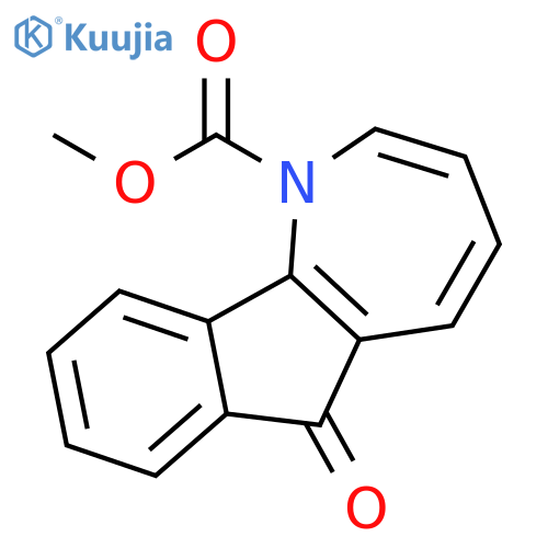 Indeno[1,2-b]azepine-1(6H)-carboxylic acid, 6-oxo-, methyl ester structure