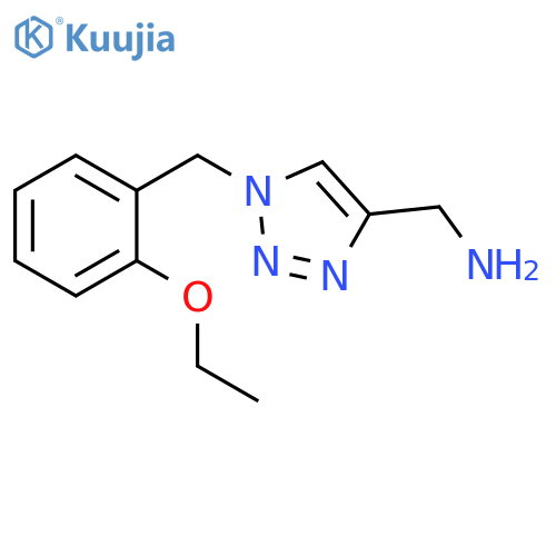 {1-[(2-ethoxyphenyl)methyl]-1H-1,2,3-triazol-4-yl}methanamine structure