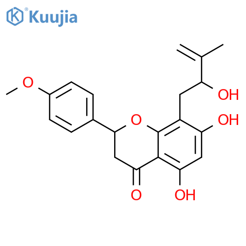 4',5,7-Trihydroxy-8-prenylflavanone; (S)-form, Δ3''-Isomer, 2''ξ-hydroxy, 4'-Me ether structure