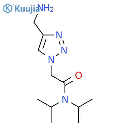 2-(4-(Aminomethyl)-1H-1,2,3-triazol-1-yl)-N,N-diisopropylacetamide structure